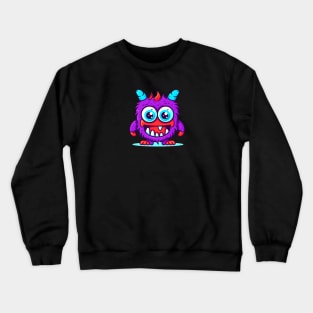 Cartoon Monster Crewneck Sweatshirt